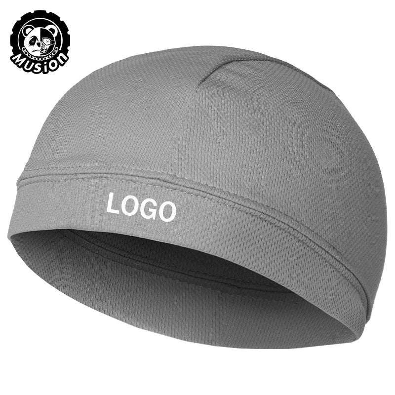 Musion Customized High-stretch Logo/Slogan Custom Personalized Sweat-absorbing Cap Super Cool Breathable Soft Hat for Cyclying