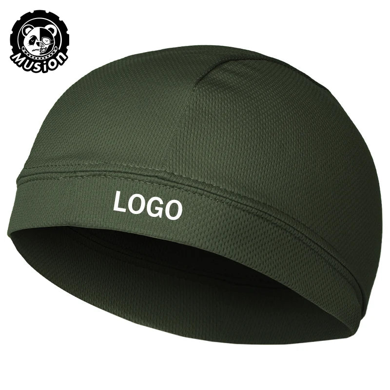 Musion Customized High-stretch Logo/Slogan Custom Personalized Sweat-absorbing Cap Super Cool Breathable Soft Hat for Cyclying