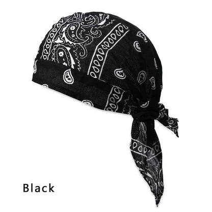 2021 New Quick Dry Cotton Pirate Hat Elastic Adjustable Cancer Chemo Cap Men Women Outdoor Sport Bandana Cycling Headscarf
