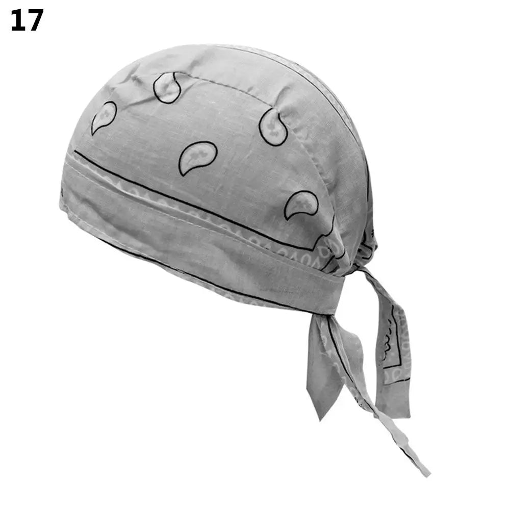2021 New Quick Dry Cotton Pirate Hat Elastic Adjustable Cancer Chemo Cap Men Women Outdoor Sport Bandana Cycling Headscarf