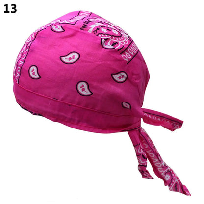 2021 New Quick Dry Cotton Pirate Hat Elastic Adjustable Cancer Chemo Cap Men Women Outdoor Sport Bandana Cycling Headscarf