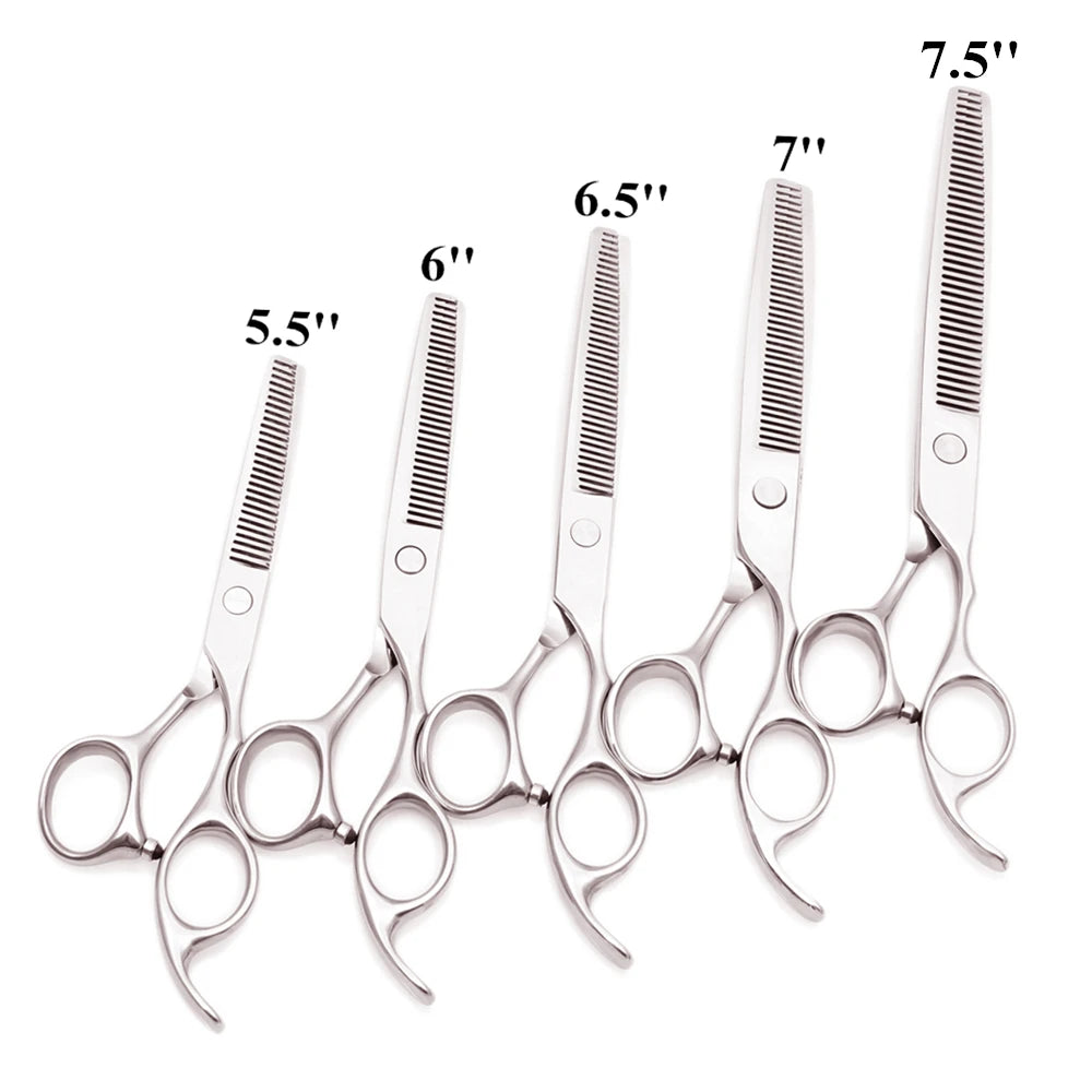 Professional Hair Scissors 5'' 6'' 7'' 8'' Japan Stainless Hairdressing Scissors Barber Thinning Shears Hair Cutting Scissors
