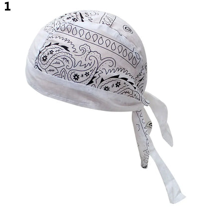 2021 New Quick Dry Cotton Pirate Hat Elastic Adjustable Cancer Chemo Cap Men Women Outdoor Sport Bandana Cycling Headscarf