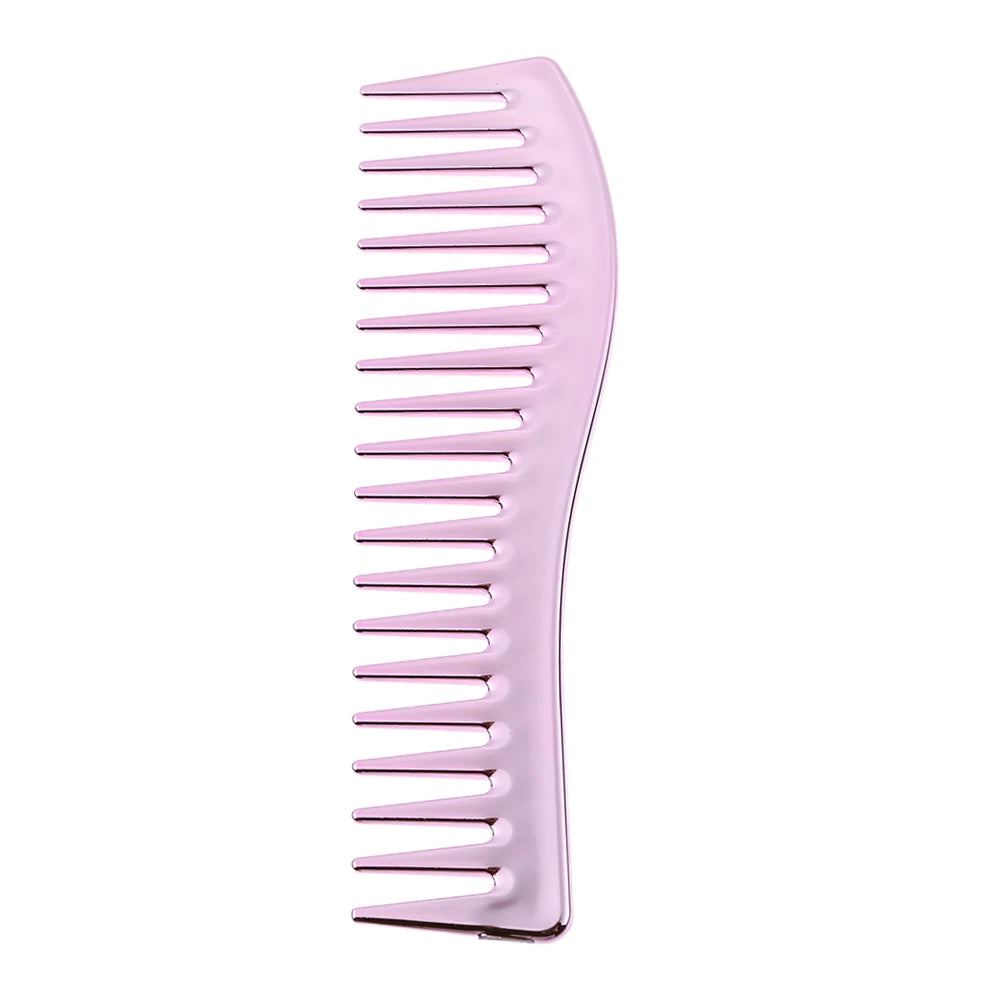 Resin Electroplating Hairdressing Comb Hair Brush Large Wide Tooth Comb Haircut Tool Salon Barber Combs Styling