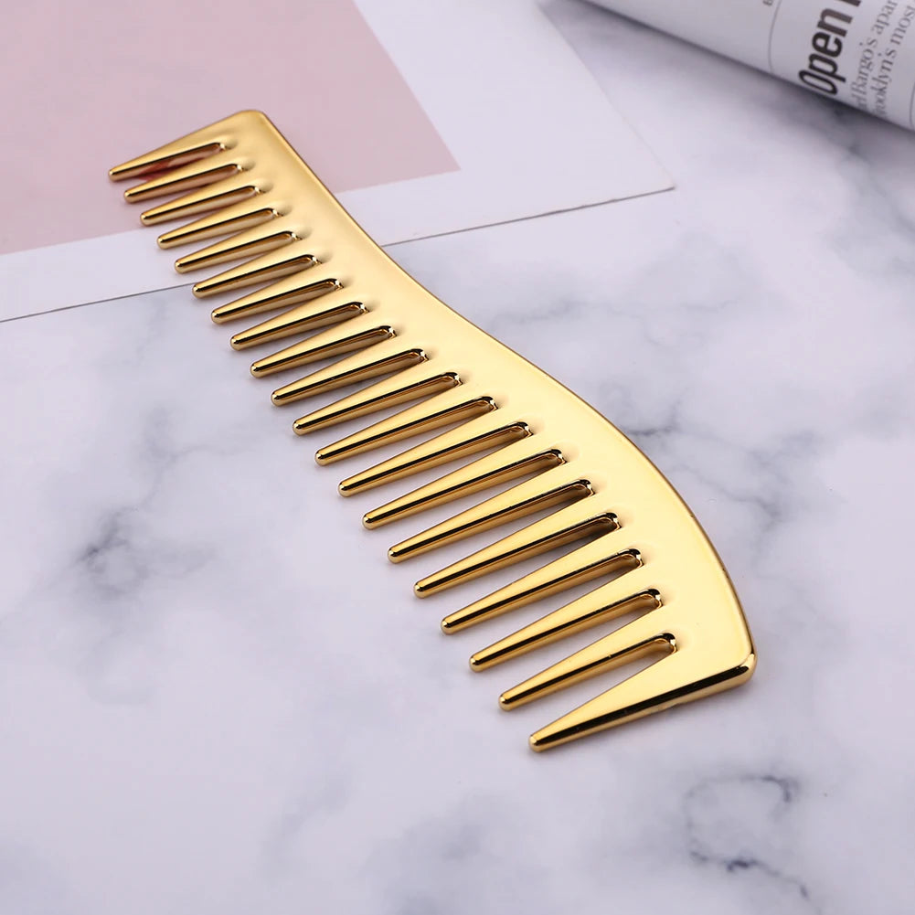 Resin Electroplating Hairdressing Comb Hair Brush Large Wide Tooth Comb Haircut Tool Salon Barber Combs Styling