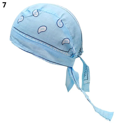 2021 New Quick Dry Cotton Pirate Hat Elastic Adjustable Cancer Chemo Cap Men Women Outdoor Sport Bandana Cycling Headscarf