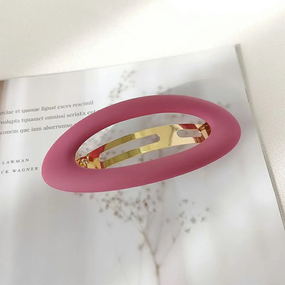 Matte Snap Hair Clips Women Hairpin Korean Hairclips Hair Barrette Ponytail Holder Girls Hair Accessories Hairgrips