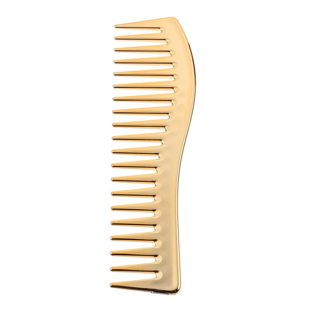 Resin Electroplating Hairdressing Comb Hair Brush Large Wide Tooth Comb Haircut Tool Salon Barber Combs Styling