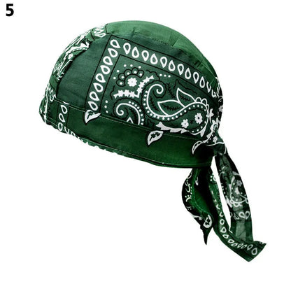 2021 New Quick Dry Cotton Pirate Hat Elastic Adjustable Cancer Chemo Cap Men Women Outdoor Sport Bandana Cycling Headscarf