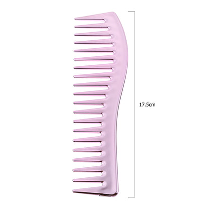 Resin Electroplating Hairdressing Comb Hair Brush Large Wide Tooth Comb Haircut Tool Salon Barber Combs Styling