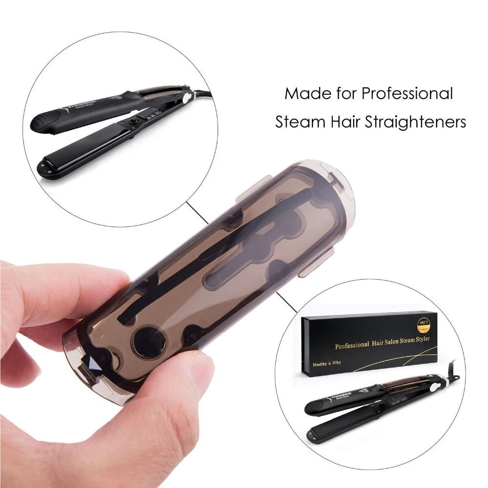 Steam Hair Straightener Professional Ceramic Vapor Flat Iron 450℉ Fast Heat Argan Oil Treatment Hair Care Tools