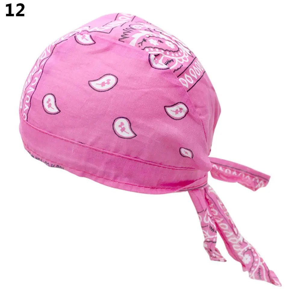 2021 New Quick Dry Cotton Pirate Hat Elastic Adjustable Cancer Chemo Cap Men Women Outdoor Sport Bandana Cycling Headscarf