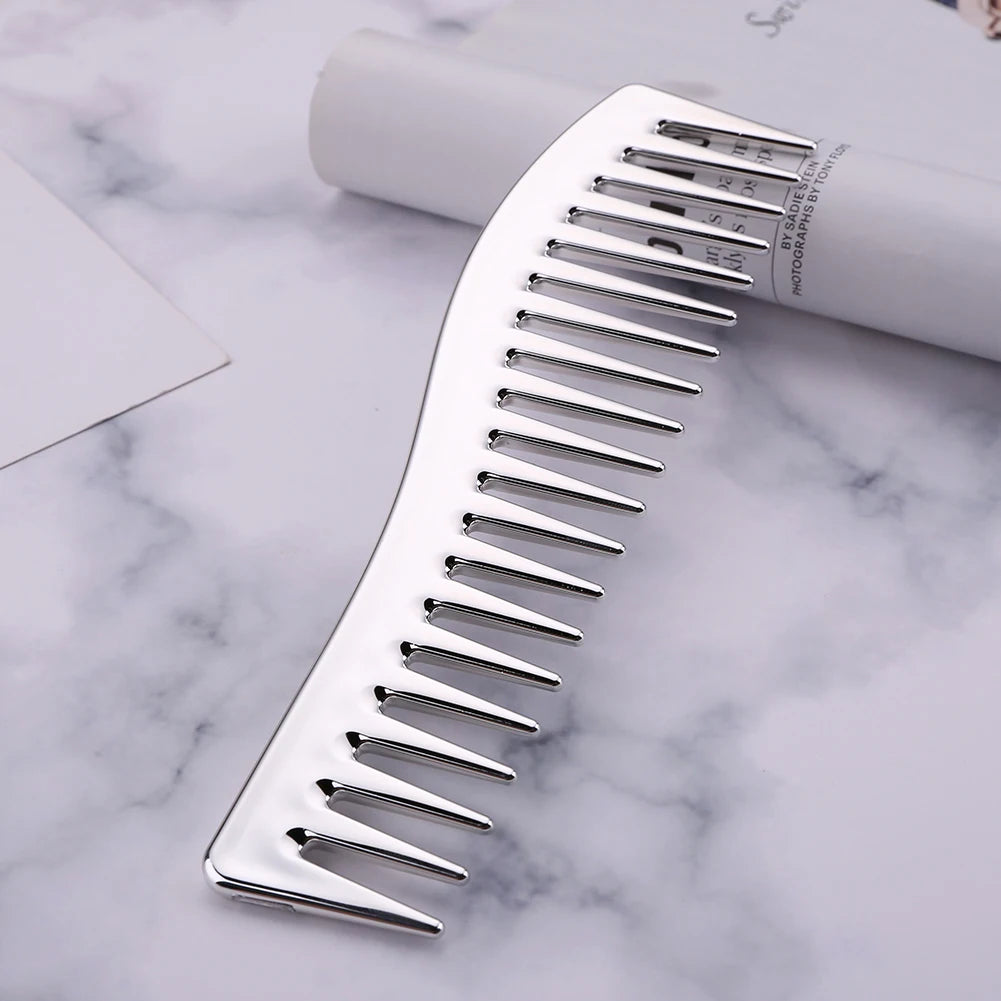 Resin Electroplating Hairdressing Comb Hair Brush Large Wide Tooth Comb Haircut Tool Salon Barber Combs Styling