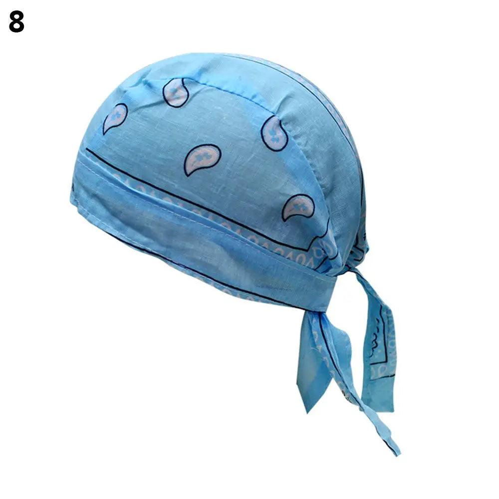 2021 New Quick Dry Cotton Pirate Hat Elastic Adjustable Cancer Chemo Cap Men Women Outdoor Sport Bandana Cycling Headscarf