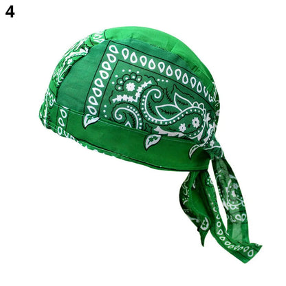 2021 New Quick Dry Cotton Pirate Hat Elastic Adjustable Cancer Chemo Cap Men Women Outdoor Sport Bandana Cycling Headscarf