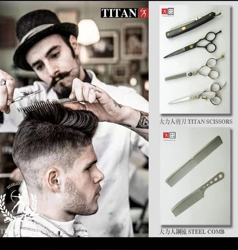 Titan professional barber hair scissor salon cutting  scissors hairdressing scissors Japan vg10 steel