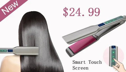Steam Hair Straightener Professional Ceramic Vapor Flat Iron 450℉ Fast Heat Argan Oil Treatment Hair Care Tools