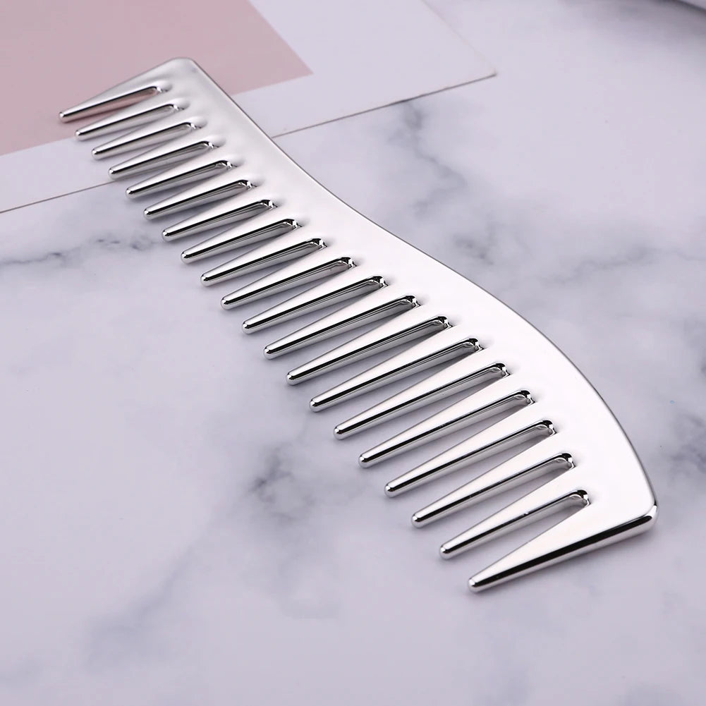 Resin Electroplating Hairdressing Comb Hair Brush Large Wide Tooth Comb Haircut Tool Salon Barber Combs Styling
