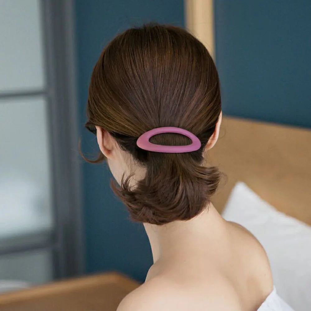 Matte Snap Hair Clips Women Hairpin Korean Hairclips Hair Barrette Ponytail Holder Girls Hair Accessories Hairgrips