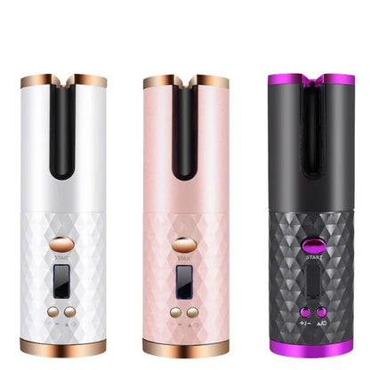 Portable Wireless Automatic Hair Curler 3 Color Options USB Charging Anti-Scalding Hair Curling Iron for Styling