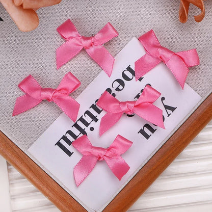 5-24Pcs Y2k Girls Bows Mini Hair Clips Metal Hairpin Headwear Barrette Handmade Ribbon Bow Bangs Clip Fashion Hair Accessories