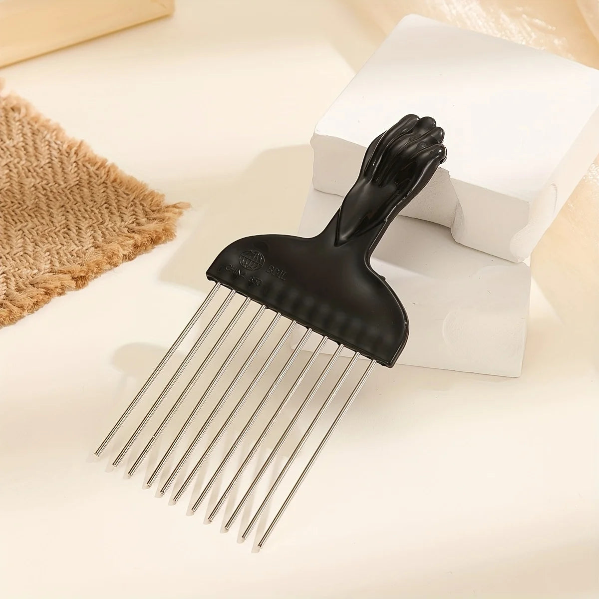 Oil Comb for Men - Professional Hair Styling Tool with Needle Tail Fork Comb for Barber Salon and Home Use