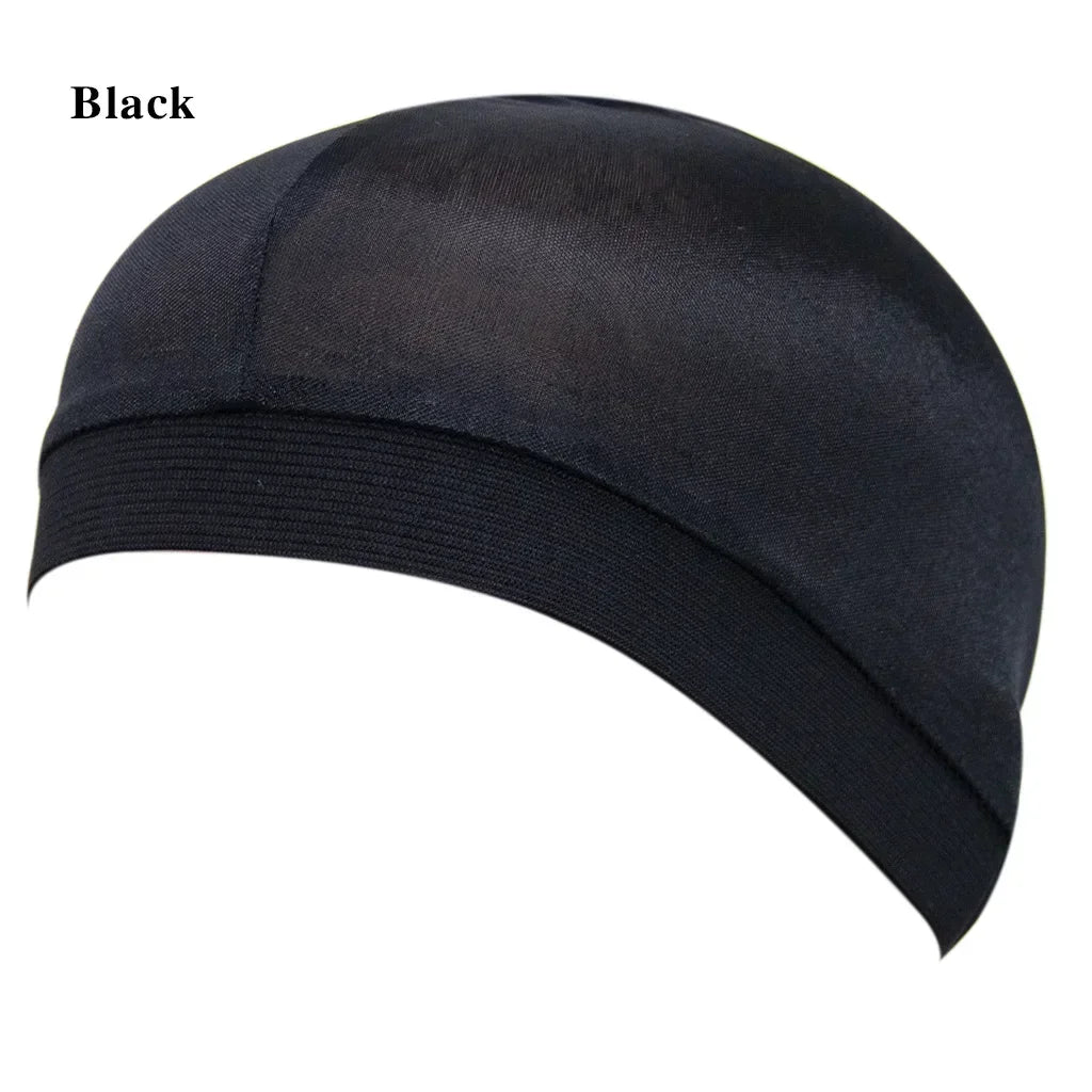 Satin Elastic Breathable Turban Hat Hair Headwear Bonnets Hats for Fedoras Beanie for Adult Dome Wave Cap