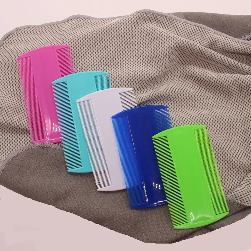 Double Sided Head Lice Comb Fine Tooth Head Lice Flea Remove Hair Combs Dandruff Removal Multicolour Styling Tools Hair Tools