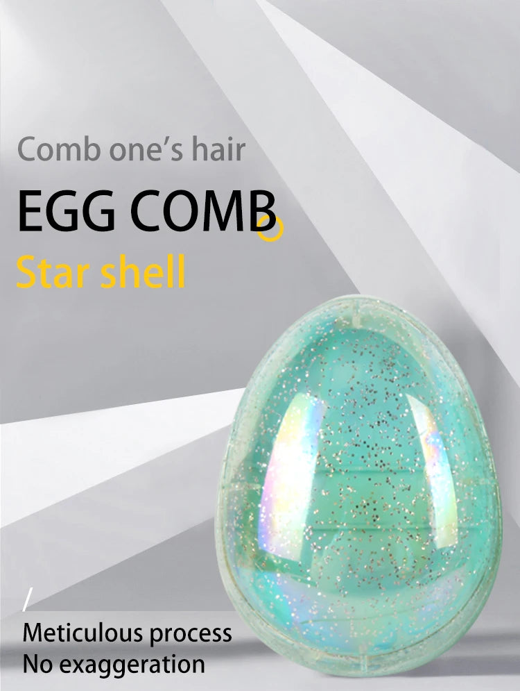 Mini Detangling Hair Brush Egg Round Shape Scalp Massage Hairbrush Tangled Hair Comb Salon Hairdress Hair Styling Comb Travel