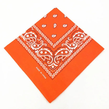 Bohemian Print Bandana Paisley Pattern Headbands Hiphop  kerchief Outdoor Unisex Headband Wrist Wraps Face Mask Handkerchief