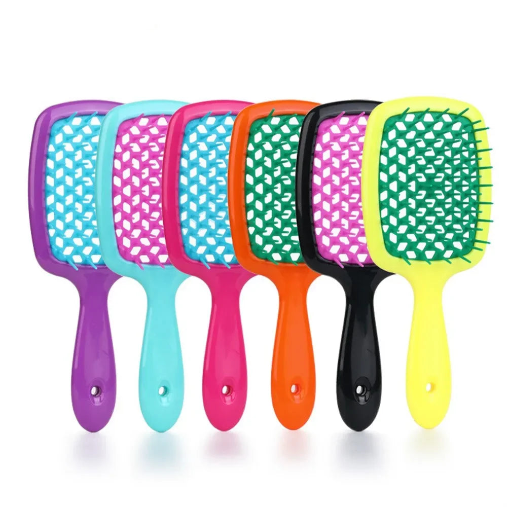New Wide Teeth Air Cushion Combs Detangling Hair Brush Tangled Hair Comb Hollow Out Massage Combs Hairdressing Styling Tools