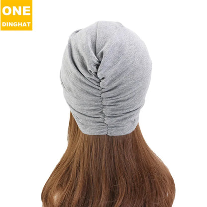 Boho Cotton Sleeping Cap Night Hat Head Cover Bonnet Satin Cheveux Nuit For Curly Hair Care Women Beauty Maintenance Designer
