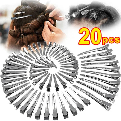 Woman Hair Care Clips Metal Steel Hairdressing Sectioning Clip Clamps Barber Hair Cut Use Styling Tools Hair Root Fluffy Hairpin
