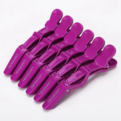 6pcs/lot Plastic Hairpin Hair Clips Hairdressing Clamps Claw Section Alligator Clips Barber For Salon Styling Hair Accessories