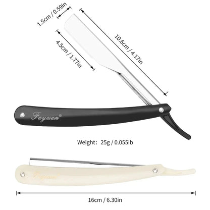 Manual Shaver for Men Barbershop Razor Stainless Steel Shank Is Easy To Use Safety Razor 1Pcs Shaving Razor with Blades