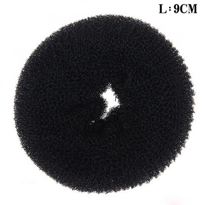 Fashion Hair Bun Maker Donut Magic Foam Sponge Easy Big Ring Hair Styling Tools Elastic Polyester Hair Band Accessories