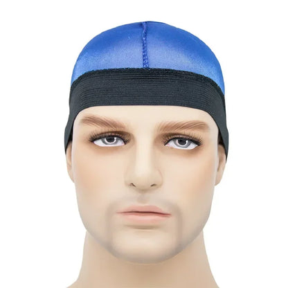 Satin Elastic Breathable Turban Hat Hair Headwear Bonnets Hats for Fedoras Beanie for Adult Dome Wave Cap