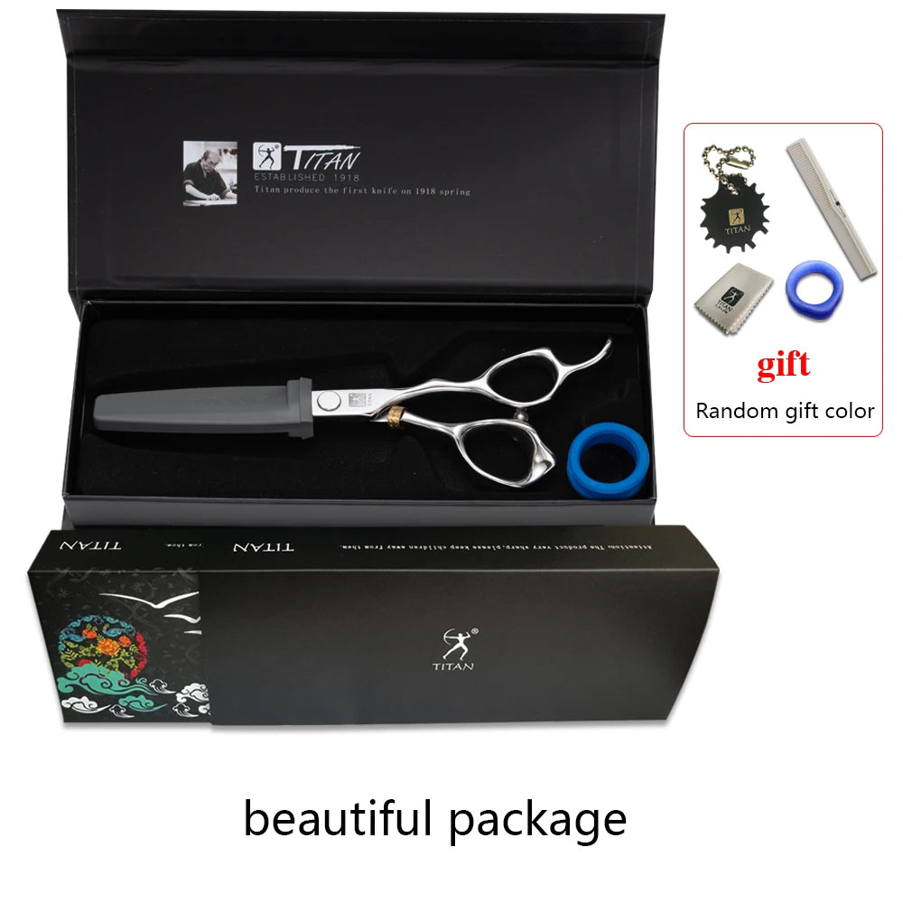 Titan professional barber hair scissor salon cutting  scissors hairdressing scissors Japan vg10 steel