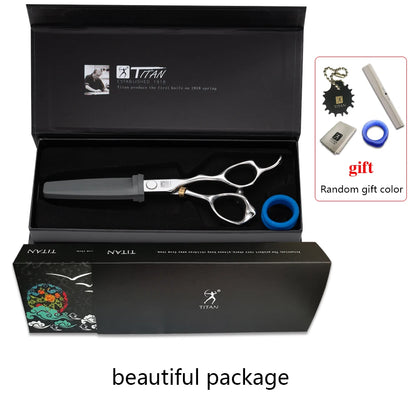 Titan professional barber hair scissor salon cutting  scissors hairdressing scissors Japan vg10 steel