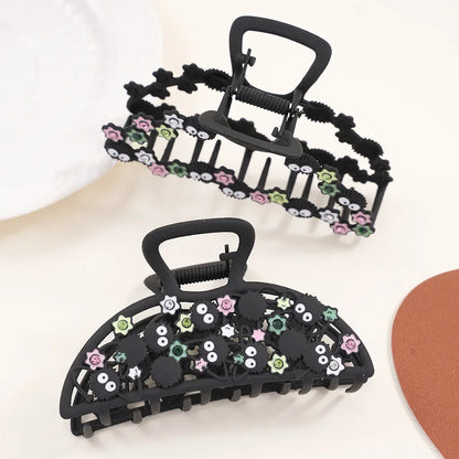 YWYHJ Creative Small Cinderblock Hair Claw Cute Black Cartoon Hair Claws Japan Wacky Claw Clip Hair Accessories for Women Girls