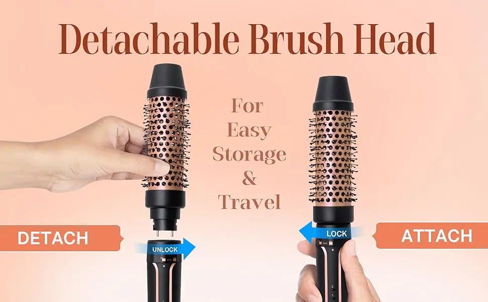 Curling Iron Wand Set 6-in-1 Hair Curler with 3 Barrel Hair Crimper, Spiral Curling Iron - Fast Heating Styling Tools for Women