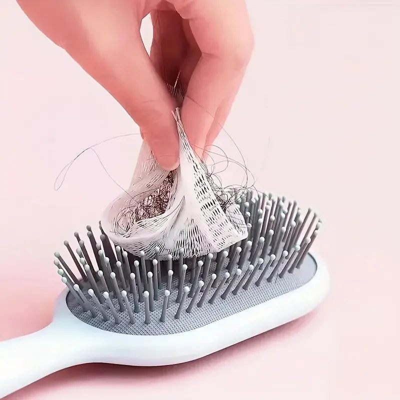50Pcs Air Cushion Comb Cleaning Net Cover Hair Brush Comb Airbag Pet Combs Net Paper Brush Cleaning Pad Comb Protection Net