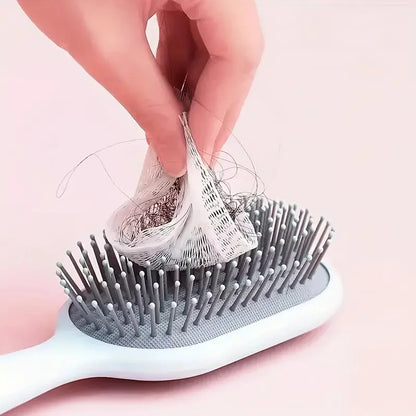 50Pcs Air Cushion Comb Cleaning Net Cover Hair Brush Comb Airbag Pet Combs Net Paper Brush Cleaning Pad Comb Protection Net