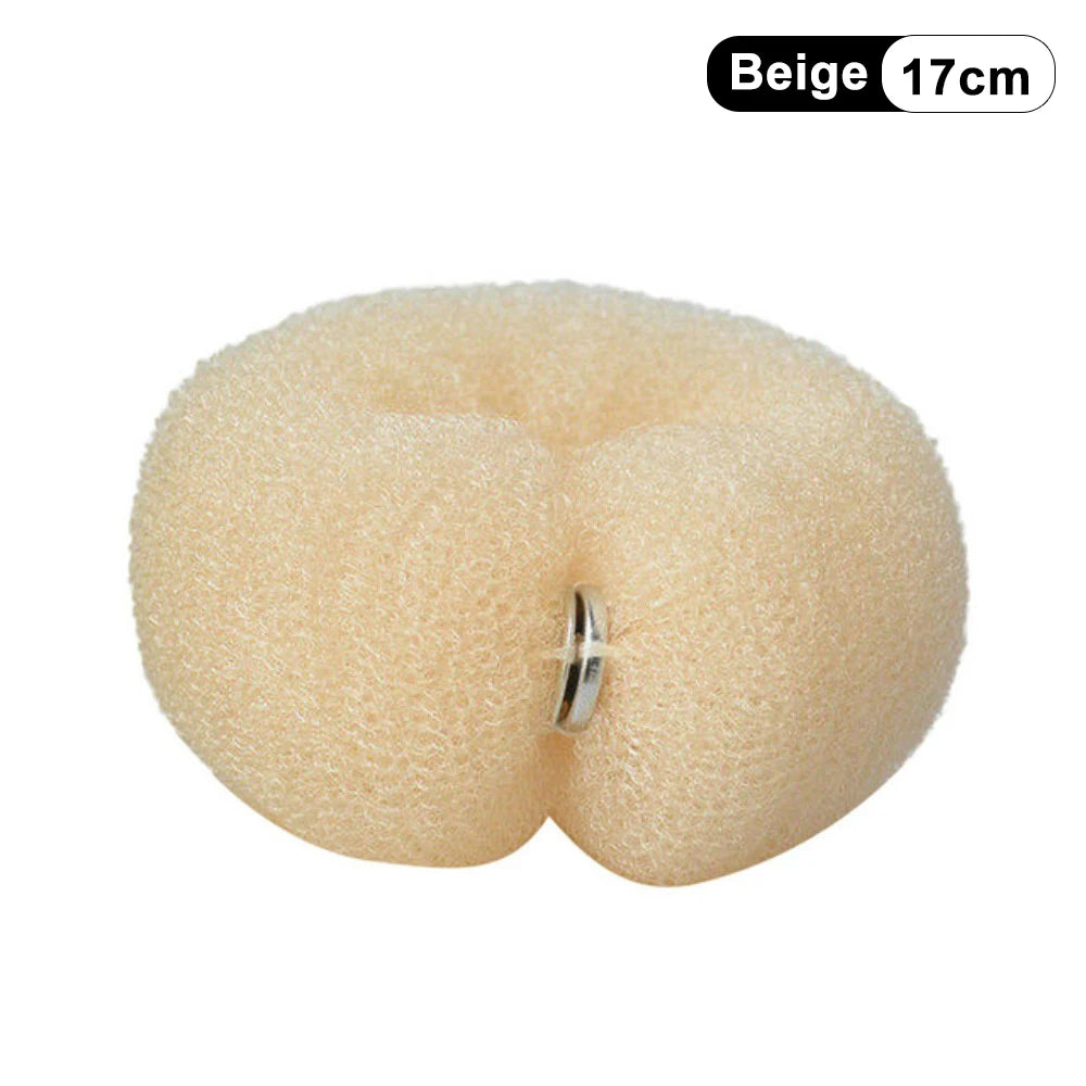 Fashion Hair Bun Maker Donut Magic Foam Sponge Easy Big Ring Hair Styling Tools Elastic Polyester Hair Band Accessories