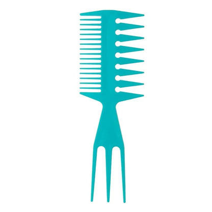 Double Side Professional Tooth Combs Fish Bone Shape Hair Brush Barber Hair Dyeing Cutting Coloring Brush Man Hairstyling Tool