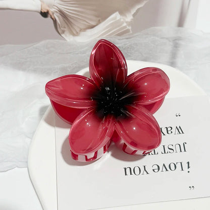 Leopard Print Flower Hair Claw Clips Women Girls Hawaiian Gradient Hairpins Hair accessories Shark Barrettes Sweet Shark Claws