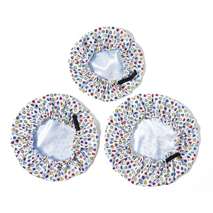 Children Bonnet New volume Edge Elastic fruit Printing Sleep Fashion Leisure Home Comfortable Nightcap Hair Cap