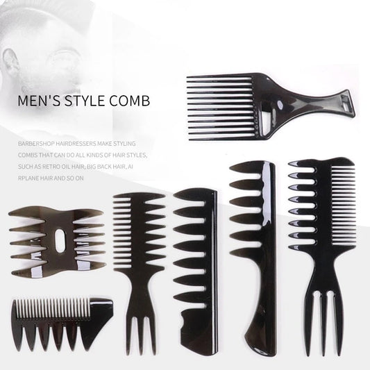 Plastic Wide Tooth Curl Comb Detangling Hair Brush Oil Texture Comb for Curly Wet Hair Cutting Combs Barber Salon Styling Tools