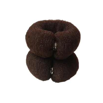 Fashion Hair Bun Maker Donut Magic Foam Sponge Easy Big Ring Hair Styling Tools Elastic Polyester Hair Band Accessories