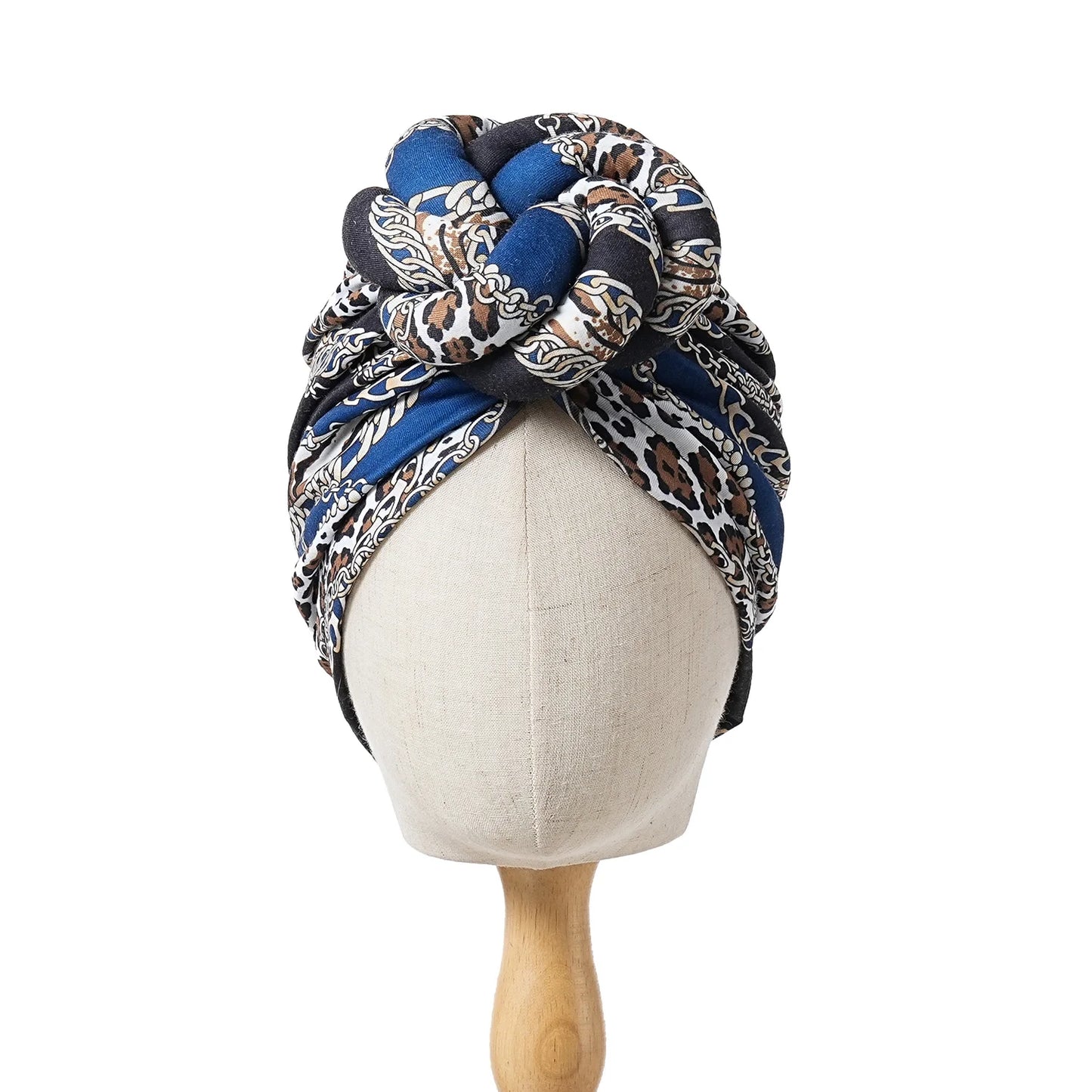 New African Turban for Women Large Flower Stretch Turban Headwrap Beanie Hat Ladies Turbante Mujer Bandanas Chemo Cap Head Cover